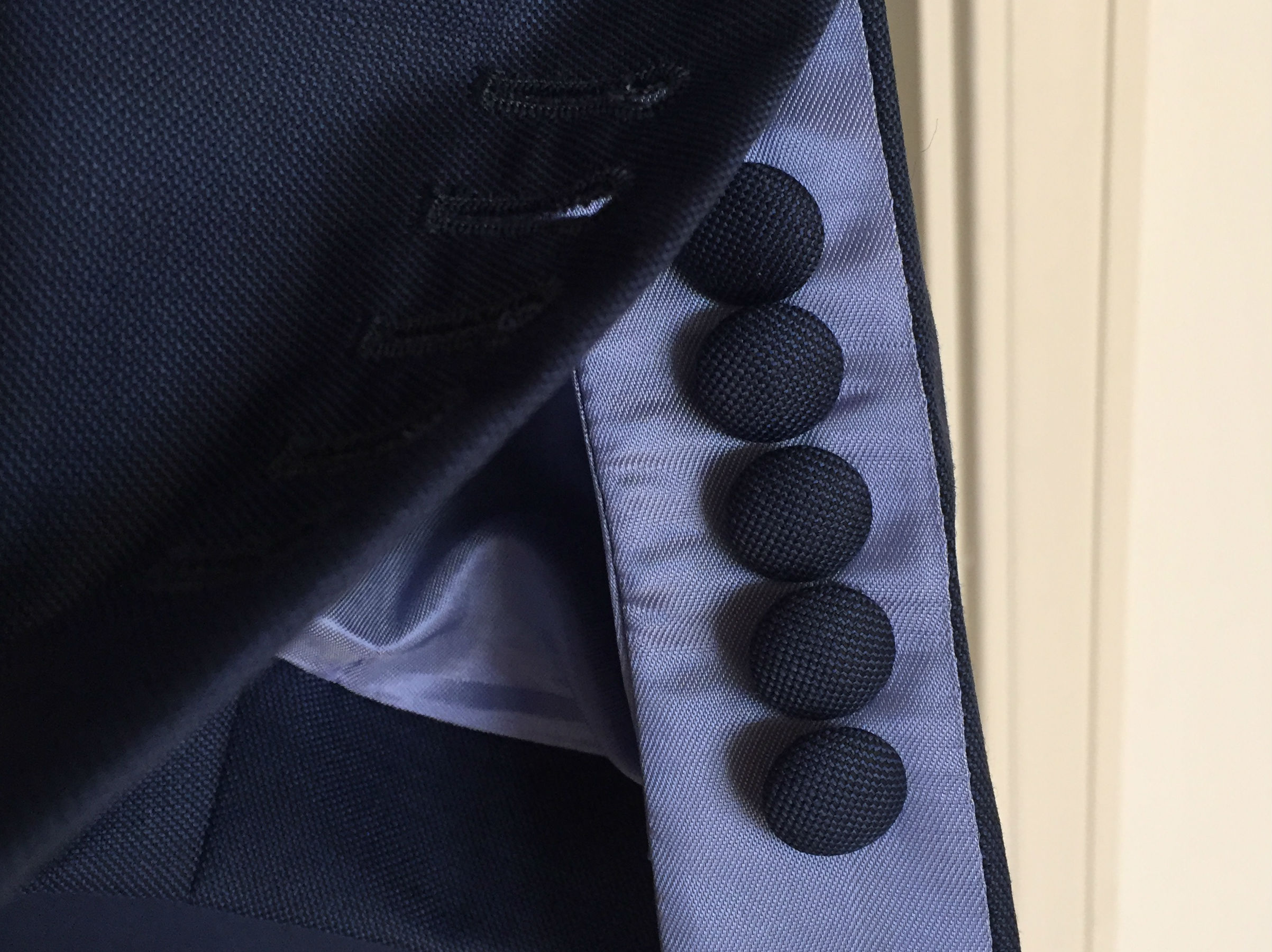 Custom Jacket Cuff vent lining